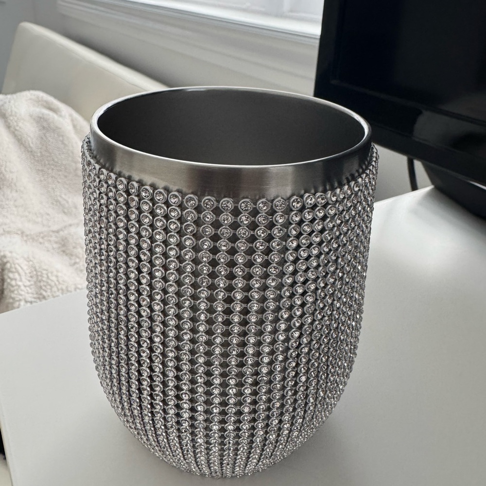 Silver Rhinestone thermos cup - Picture 3 of 5